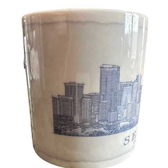 VINTAGE 2011 Starbucks Architect Series SEATTLE Coffee Tea Cup Mug - 18oz - Picture 2 of 5